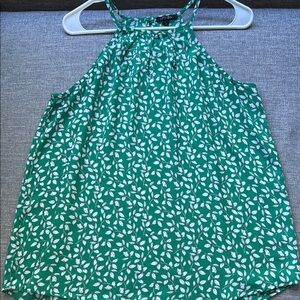 Papermoon Green Leaf Pattern Tank Top